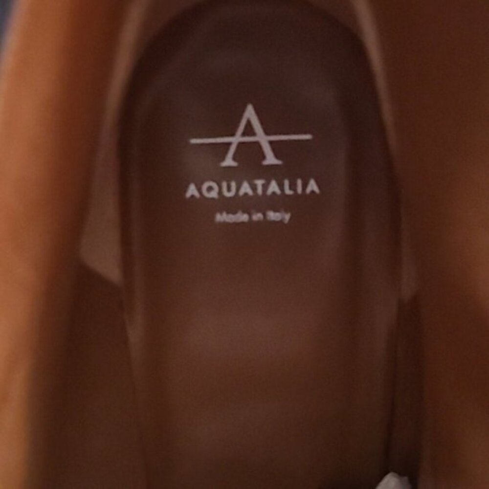 Aquatalia Tillie Suede Wedge Buckle Bootie - Weatherproof boot with box - Picture 16 of 16